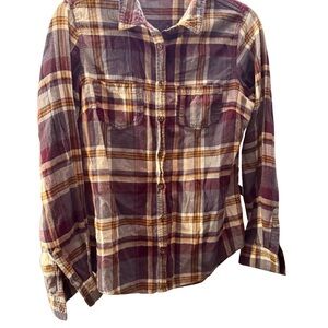 Maurices Multicolor Plaid Shirt